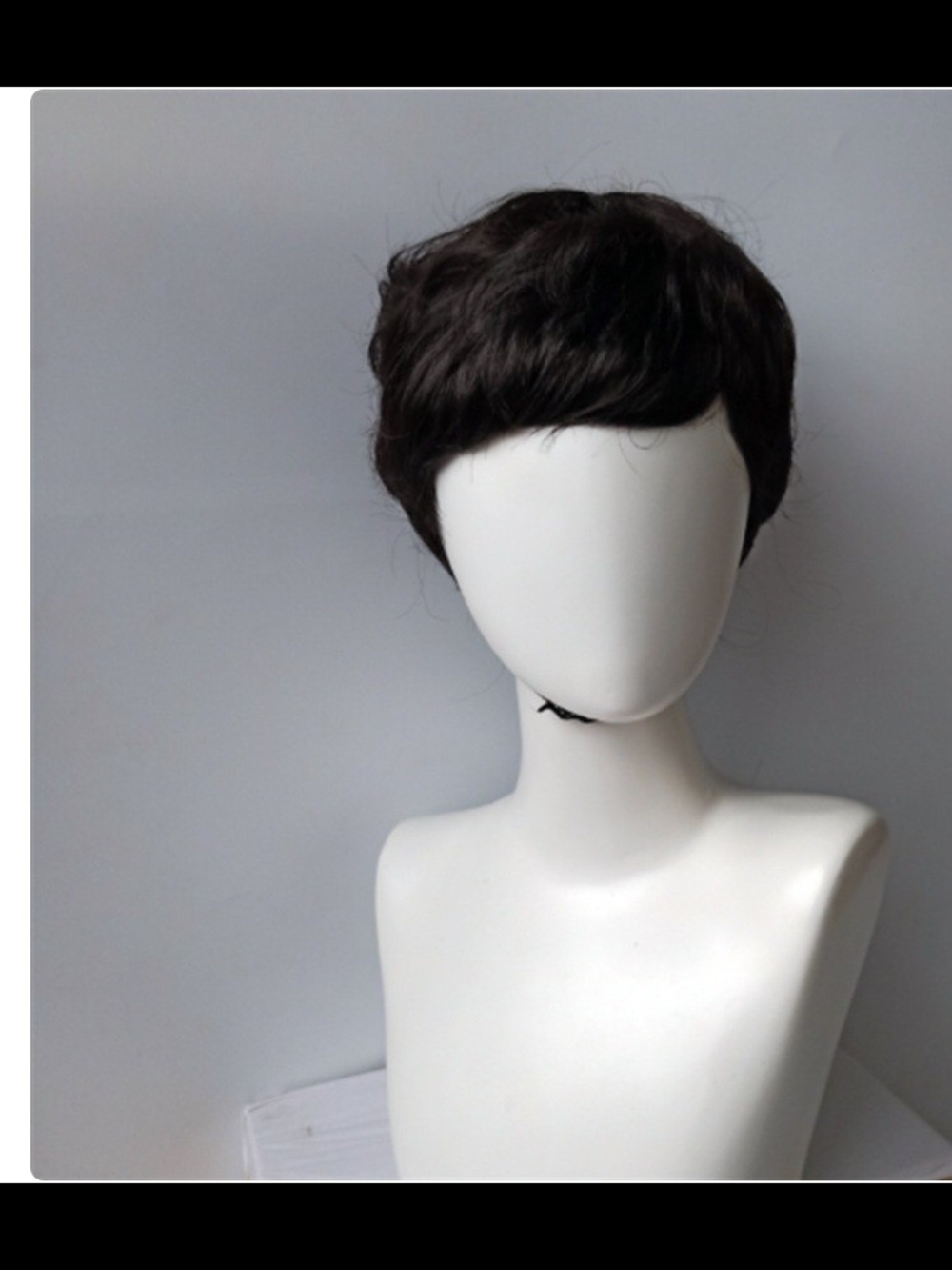 Hand Crafted Short Pixie Wig in Dark Brown